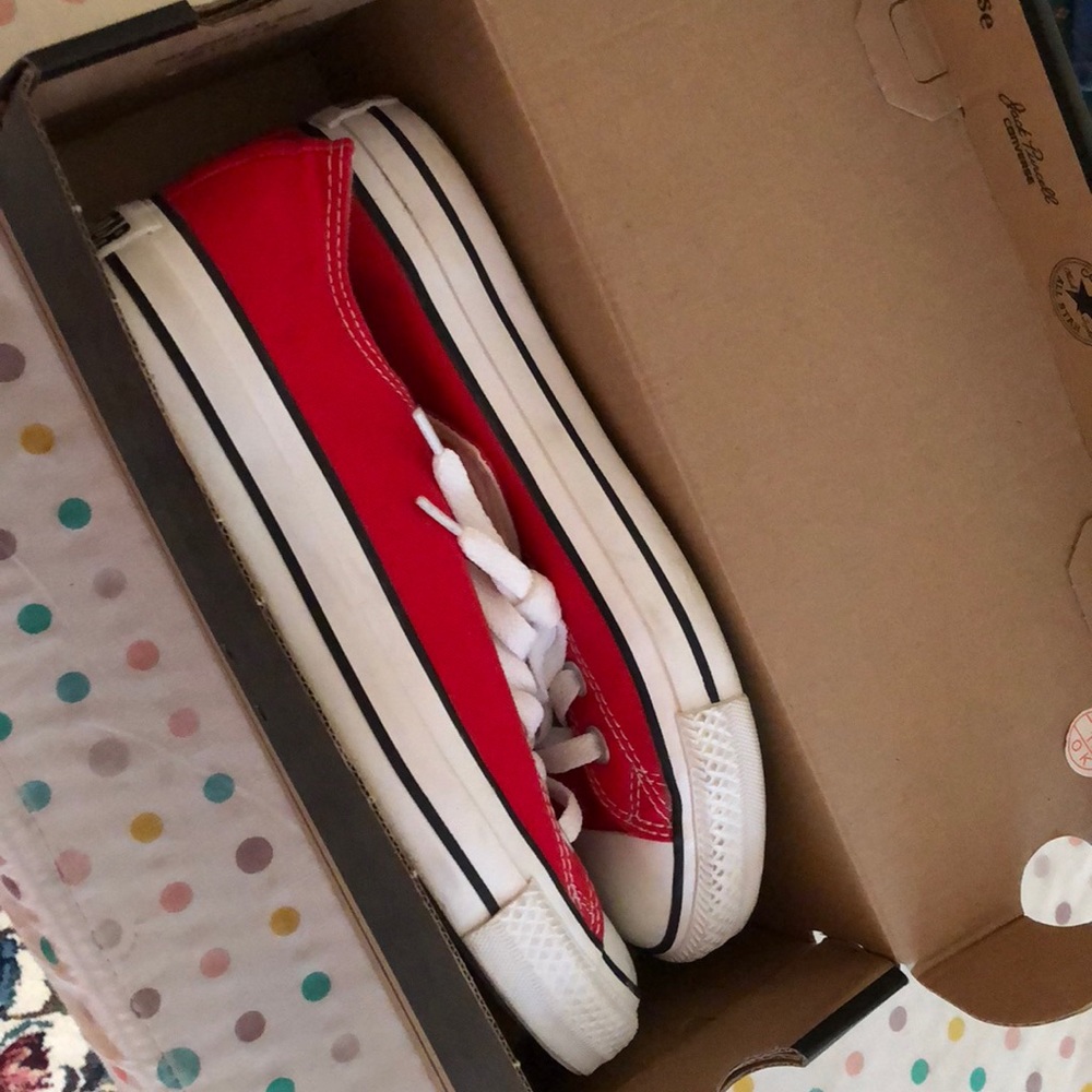 Red Converse Low-Top